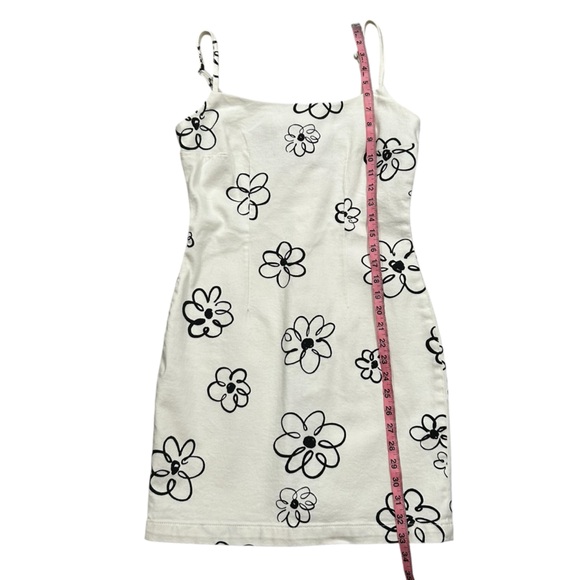 Reformation Denim Floral Bonnie Delphinia Mini Dress - Picture 13 of 13